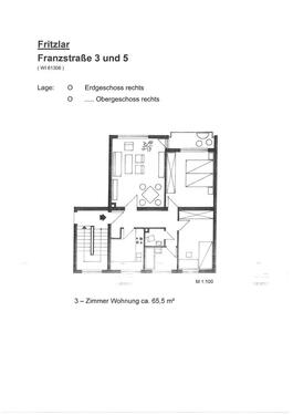 Foto - 3 Zimmer Hochparterre zur Miete in Fritzlar