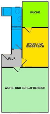 Foto - 2 Zimmer 55qm Wohnung Innenstadt Nähe Kindergarten Schule
