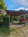 Foto - Carport Stellplatz Wohnwagen Wohnmobil Auto