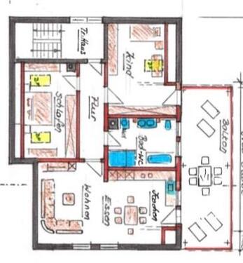 Foto - 76qm Wohnung - 2,5Zimmer in Unterbalbach