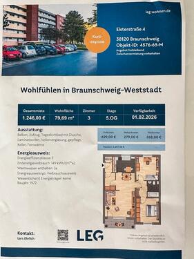 Foto - 3 Zi. Wohnung in Braunschweig- Weststadt