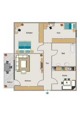 Foto - 3.5 Zimmer Erdgeschoßwohnung zur Miete in Neukirchen-Vluyn