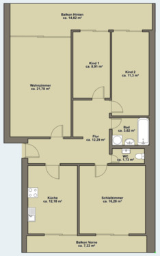 Foto - 4 Zimmer Etagenwohnung in Alsdorf