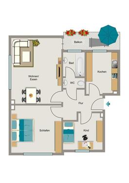 Foto - 3.5 Zimmer Etagenwohnung in Neukirchen-Vluyn