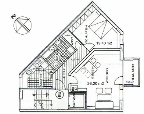 Foto - 2 Zimmer Etagenwohnung in Roth