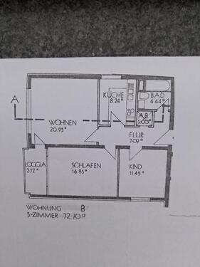 Foto - 3-Zi.Whg. - HANNOVER-SAHLKAMP, ODENWALDSTR. 5 (73m²)