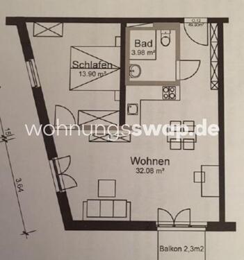 Foto - 2 Zimmer Etagenwohnung zur Miete in München