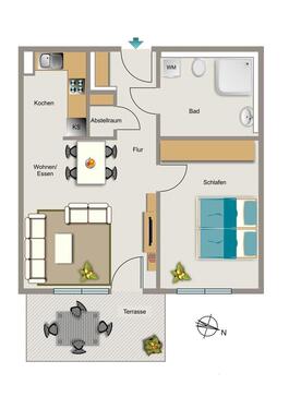 Foto - 2 Zimmer Erdgeschoßwohnung zur Miete in Bochum
