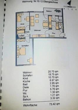 Foto - Etagenwohnung zur Miete in Schöllkrippen