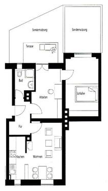Foto - Attraktive 3‑Zimmer‑Wohnung mit Terrasse & Garten
