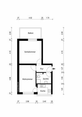 Foto - 2 Zimmer Erdgeschoßwohnung zur Miete in Magdeburg