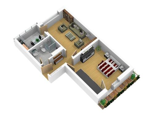 Foto - Erdgeschoßwohnung in Magdeburg zur Miete