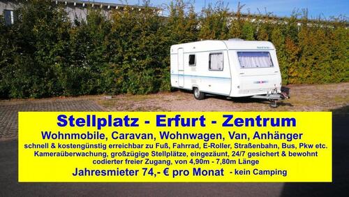 Foto - Stellplatz Abstellplatz Parkplatz Wohnmobil Caravan Wohnwagen EF