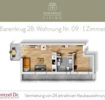 1-Zimmer-Wohnung mit Balkon – Hamburg-Farmsen-Berne- Wentzel Dr.