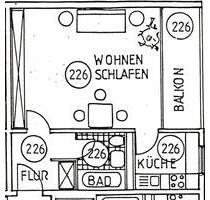 Möbliertes 1-Zimmer-Apartment mit Balkon – zentral am Josephsplat - Bayreuth City