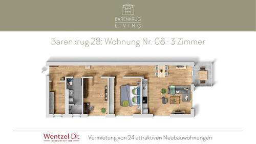 Foto - Neubau in Tonndorf – moderne 3-Zimmer-Wohnung mit Balkon – Wentzel Dr.