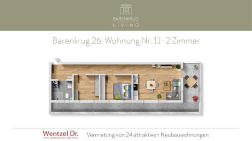 Foto - Neubau: 2-Zimmer-Wohnung mit Balkon in ruhiger Lage Tonndorf- Wentzel Dr.