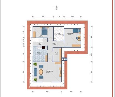 Foto - 3 Zimmer Dachgeschoßwohnung zur Miete in Eggebek