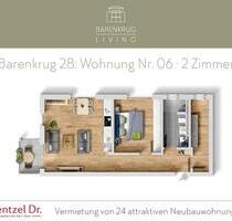 Erstbezug in Hamburg-Tonndorf – 2 Zimmer mit Balkon – Wentzel Dr.