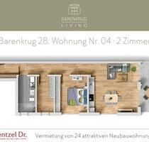 Erstbezug! 2-Zimmer-Neubauwohnung mit Terrasse in Farmsen-Berne – Wentzel Dr. - Hamburg Wandsbek