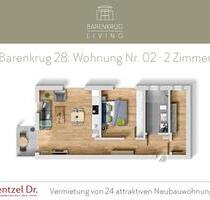 Attraktive 2-Zimmer-Neubauwohnungen mit Terrasse in Farmsen-Berne – Wentzel Dr. - Hamburg Wandsbek