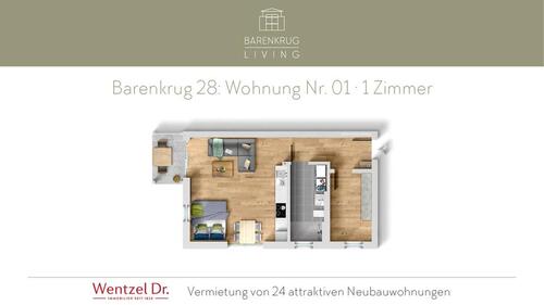 Foto - Moderne 1-Zimmer-Wohnung mit Terrasse – Tonndorf – Wentzel Dr.