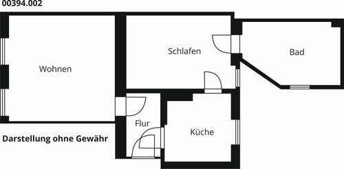 Foto - 2 Zimmer Etagenwohnung zur Miete in Köthen (Anhalt)