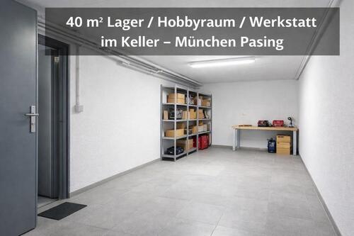 Foto - Hobbyraum Pasing ca 40m2 - 600,00&nbsp;EUR Kaltmiete, ca.&nbsp; 40,00&nbsp;m&sup2;