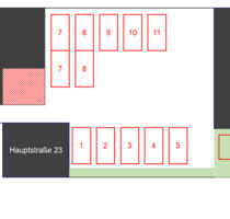 private Außenstellplätze in Hinterhof zu vermieten - Schmitten im Taunus