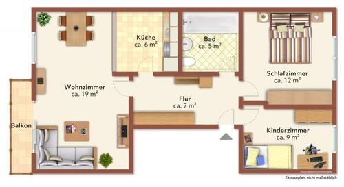 Foto - 3 Zimmer Etagenwohnung zur Miete in Weißwasser (Oberlausitz)