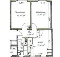 Wohnung 61m 550€ - 550,00 EUR Kaltmiete, ca.  61,00 m² in Siegen (PLZ: 57074) Kaan-Marienborn