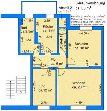 Foto - 3 Zimmer Etagenwohnung in Dessau-Roßlau