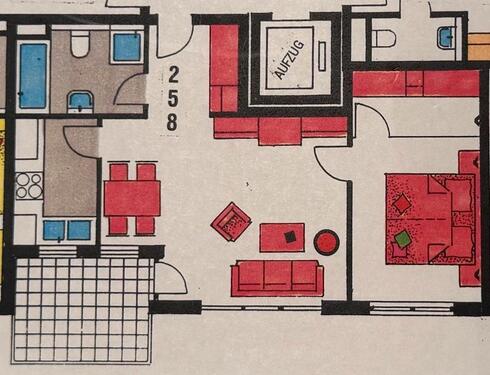 Foto - Gepflegte 2-Zimmer-Wohnung mit Balkon im 1.OG