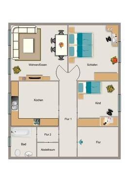 Foto - 3.5 Zimmer Erdgeschoßwohnung zur Miete in Gelsenkirchen