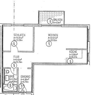 Foto - 2 Zimmer Etagenwohnung zur Miete in Chemnitz