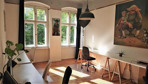 Foto - Schreibtisch, Co-working am Görli