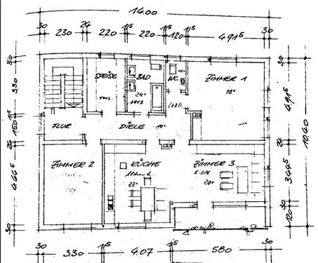 Foto - große 3 - Zimmer Wohnung mit EBK und Balkon von Privat zur Miete