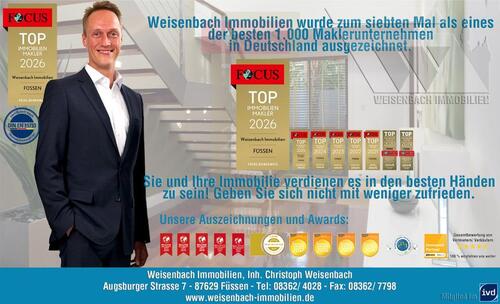 Foto - 3 Zimmer Etagenwohnung zur Miete in Füssen