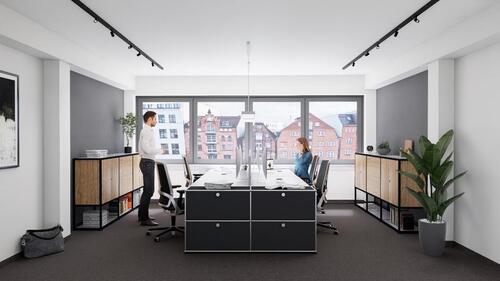 Foto - Perfekt für Startups: ALL INCLUSIVE - Wasserblick - Elphi - alles neu ausgebaut - Perfekte Infrastruktur - Glasfaser - mittendrin aber ruhig - mehr HH geht nicht... D11 B6