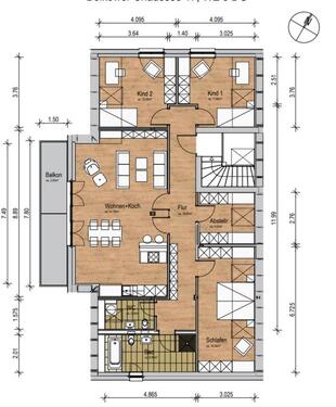 Foto - 4 Zimmer Dachgeschoßwohnung in Güstrow