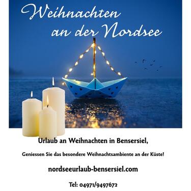 Foto - Weihnachten Nordsee FeWo Bensersiel auch mit Hund