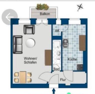 Foto - 1 Zimmer Etagenwohnung zur Miete in Berlin