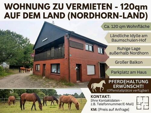 Foto - -Zimmer-Wohnung auf Resthof – Pferdehaltung möglich