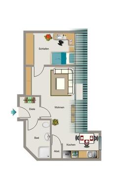 Foto - Dachgeschoßwohnung in Lünen zur Miete