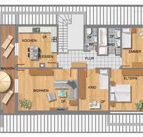 Charmante 4-Zimmer-Dachgeschosswohnung mit Balkon - Mengen