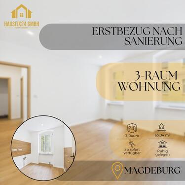 Foto - Frisch sanierte 3-Raum-Wohnung in Magdeburg