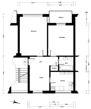 Foto - Etagenwohnung in Lübeck zur Miete
