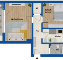 Renovierte 2-Zimmer-Wohnung mit Balkon in FL-Engelsby – 60 m2 - Tastrup