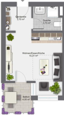 Foto - Etagenwohnung in Böblingen zum Kaufen