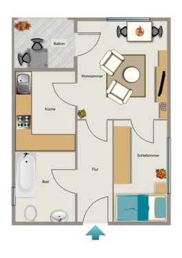 Foto - 2.5 Zimmer Etagenwohnung zur Miete in Castrop-Rauxel